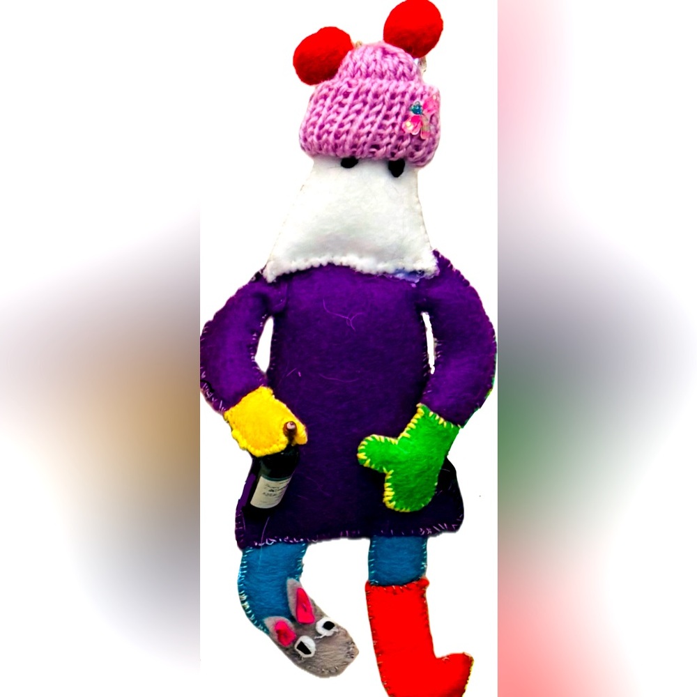 Mummer Ornament Hand Sewn